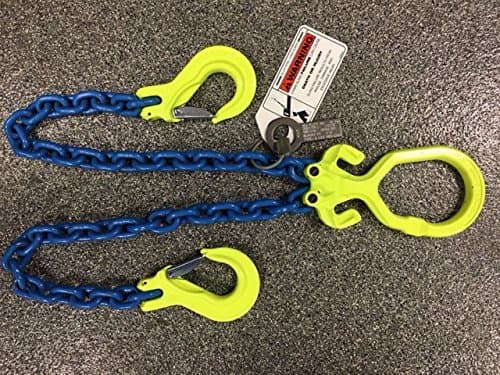 Fulcrum Lifting, 5/16"x 12ft, 2-Leg, Adjustable, Alloy Chain Sling, Grade 100