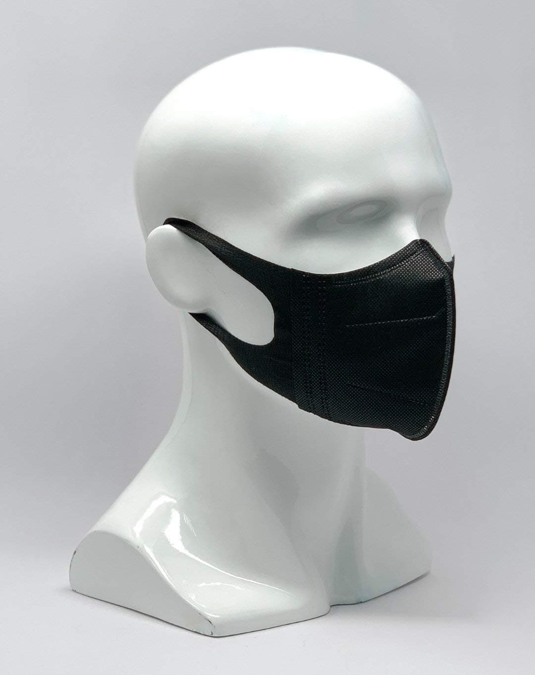 SMART PHARMA 3D Disposable Face Mask (Black, Large, 50 Pieces)