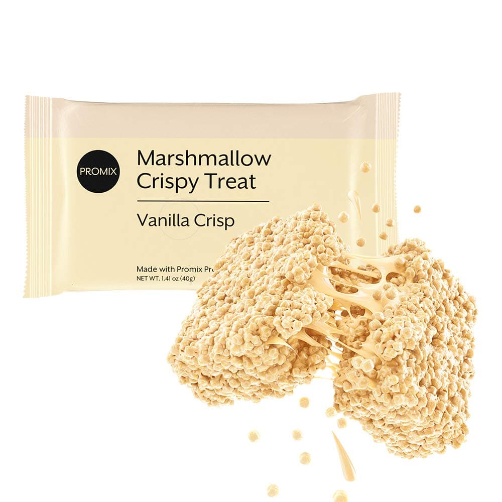 Promix Whey Protein Isolate Puff Bar, 12 Count |Low Carb Healthy Snack with Egg Whites | All Natural, Grass Fed,Gluten Free, Low Sugar, Soy Free (Vanilla, Adult)