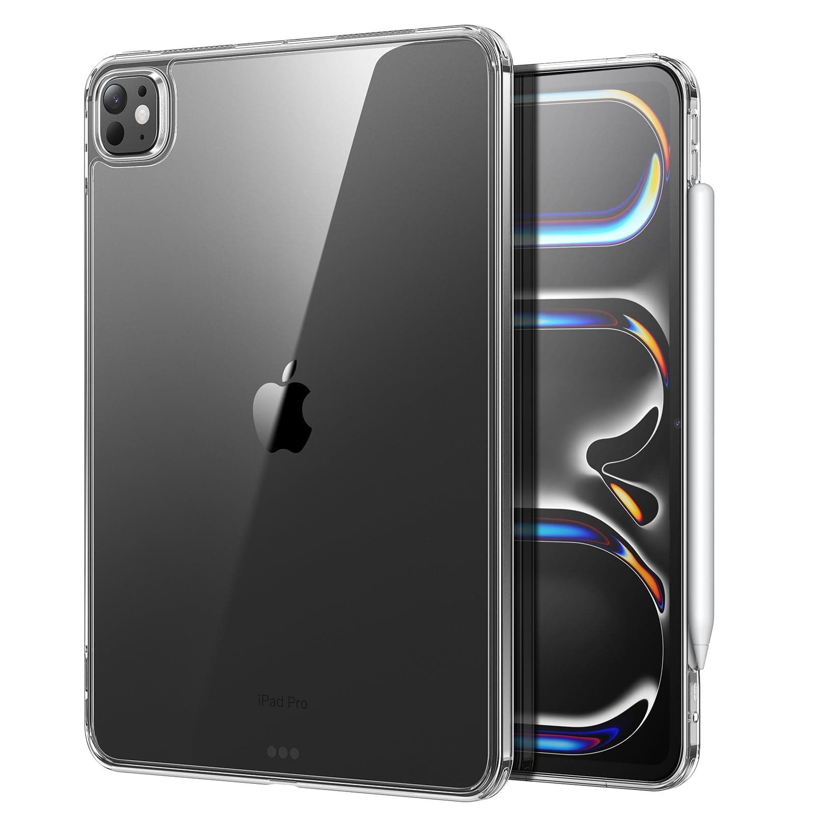 ESR for iPad Pro 13 inch Case M5/M4 (2025/2024), Thin and Lightweight, Shock and Drop Protection, Yellowing Resistant, Hard Back, Supports Pencil Pro and Pencil(USB-C), Classic Series, Clear