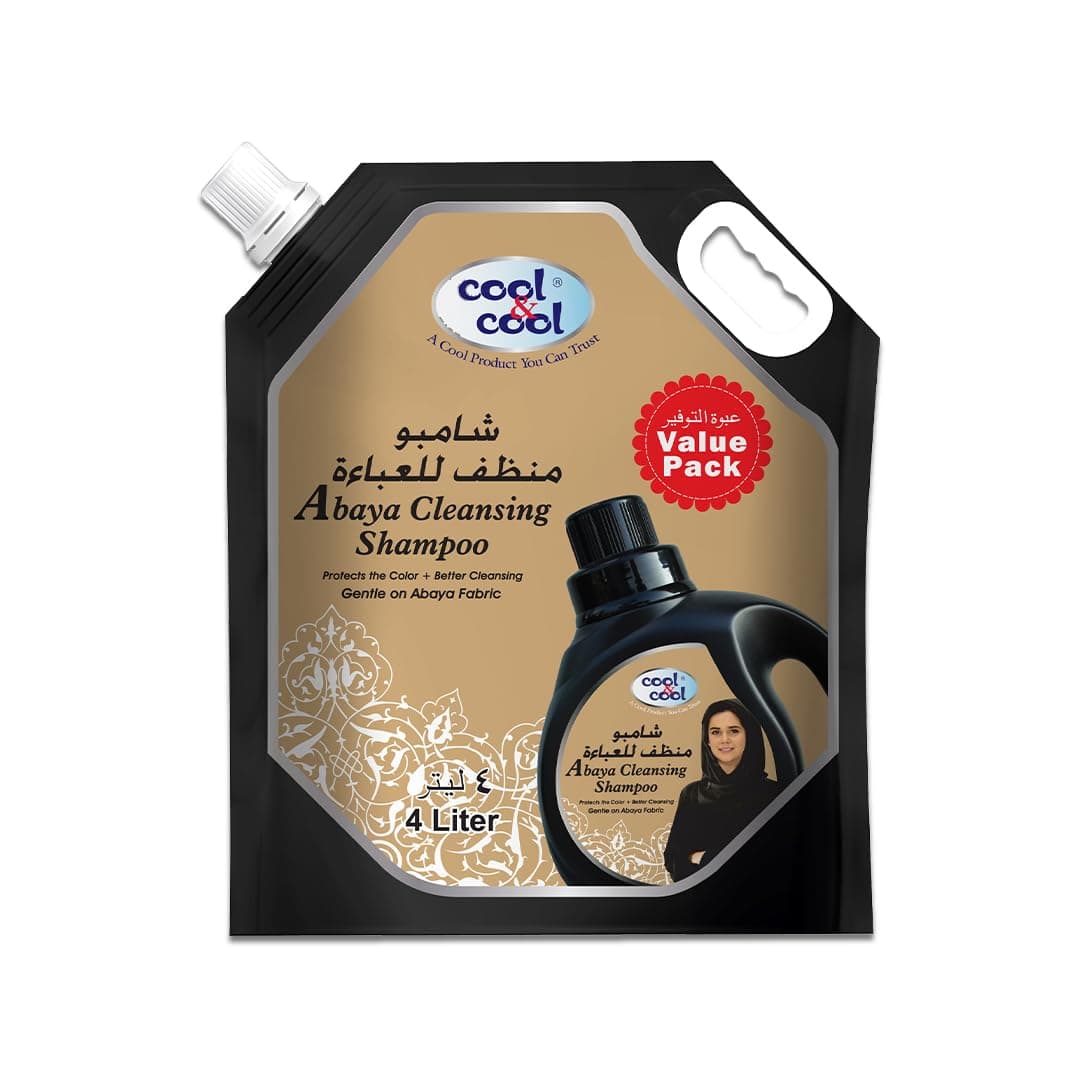 Cool & Cool abaya cleansing shampoo 4ltr pouch