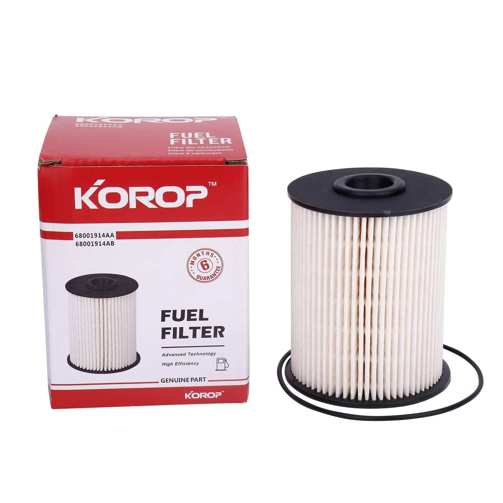 5.9 Cummins Fuel Filter Fits for Dodge Ram 2500 3500 5.9L Cummins Turbo Diesel 2000-2009 Replaces# 68001914AA, 68001914AB, 5015581AA, 5015581AB, 33585XE 1