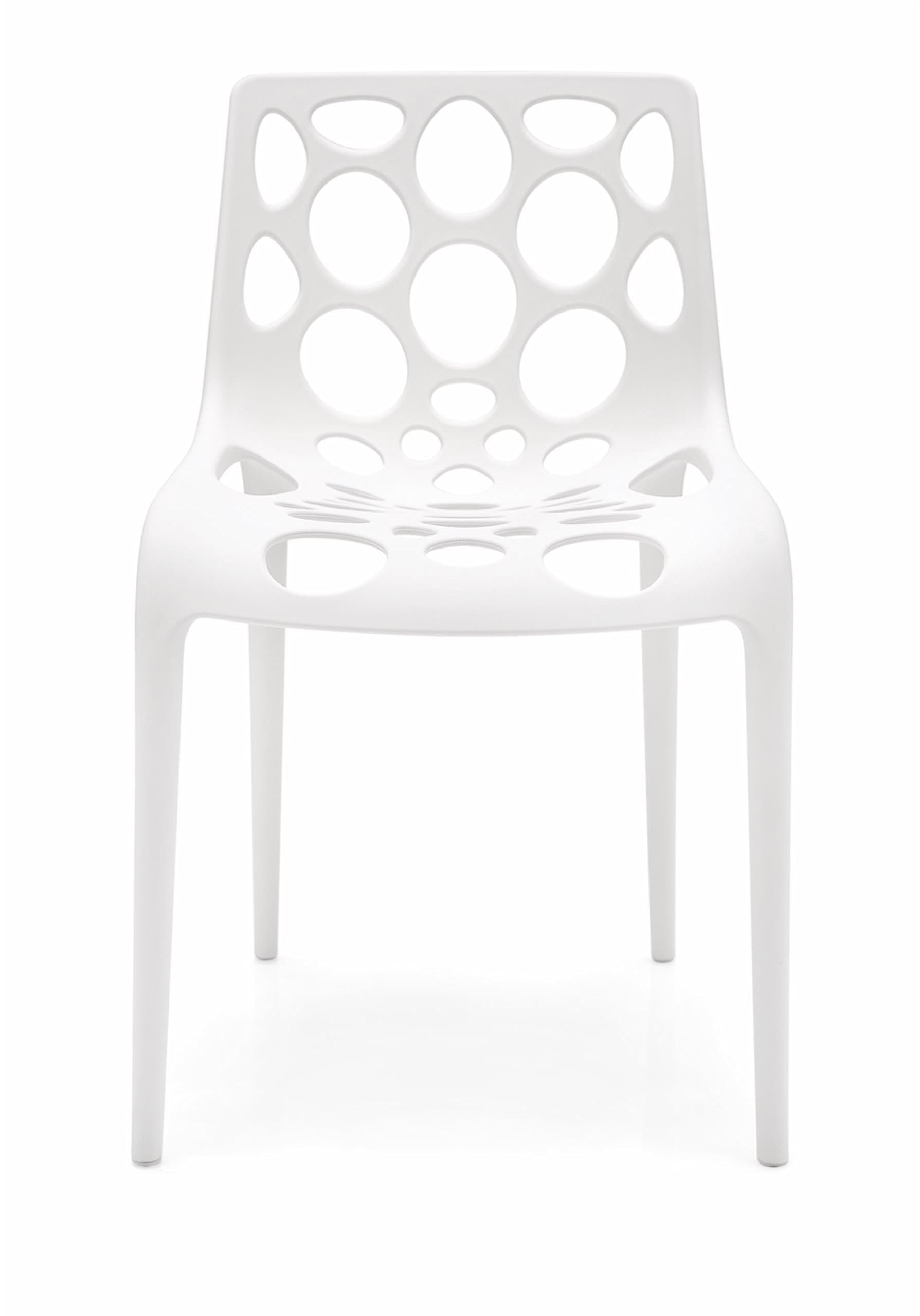 Connubia "Hero Polypropylene Matt Optic White Outdoor Stackable Chair