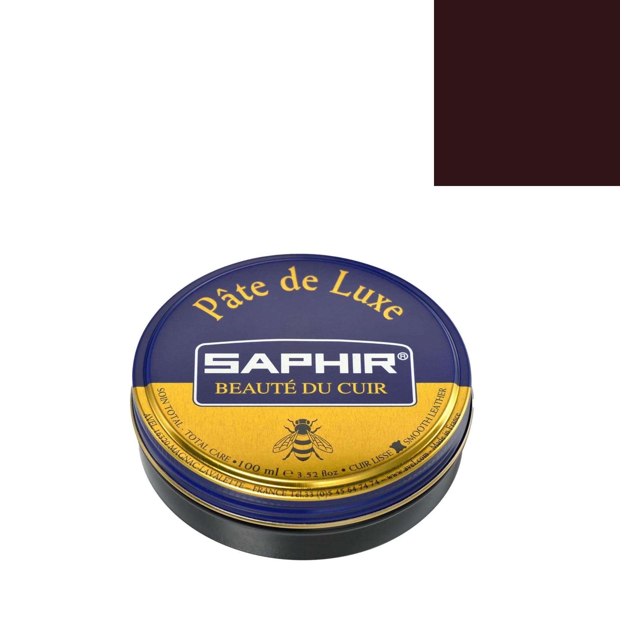 Saphir Luxury Paste Wax Bordeaux 08, 50 ml