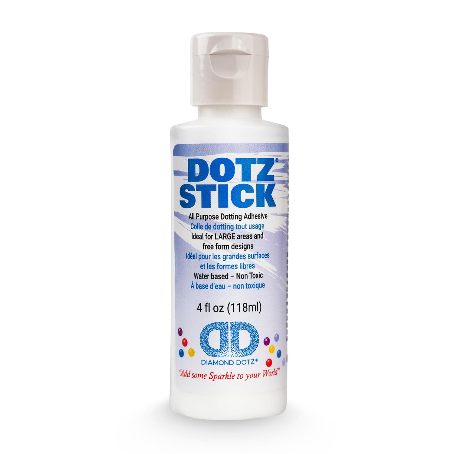 Accessories Dotz Stick, Clear Diamond Dotz Glue, 4oz (118ml) Bottle Diamond Art Glue for Freestyle, Crafts and Jigsaw Puzzles
