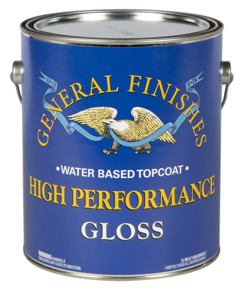 General Finishes High Performance Water Based Topcoat, 1 Gallon, Gloss