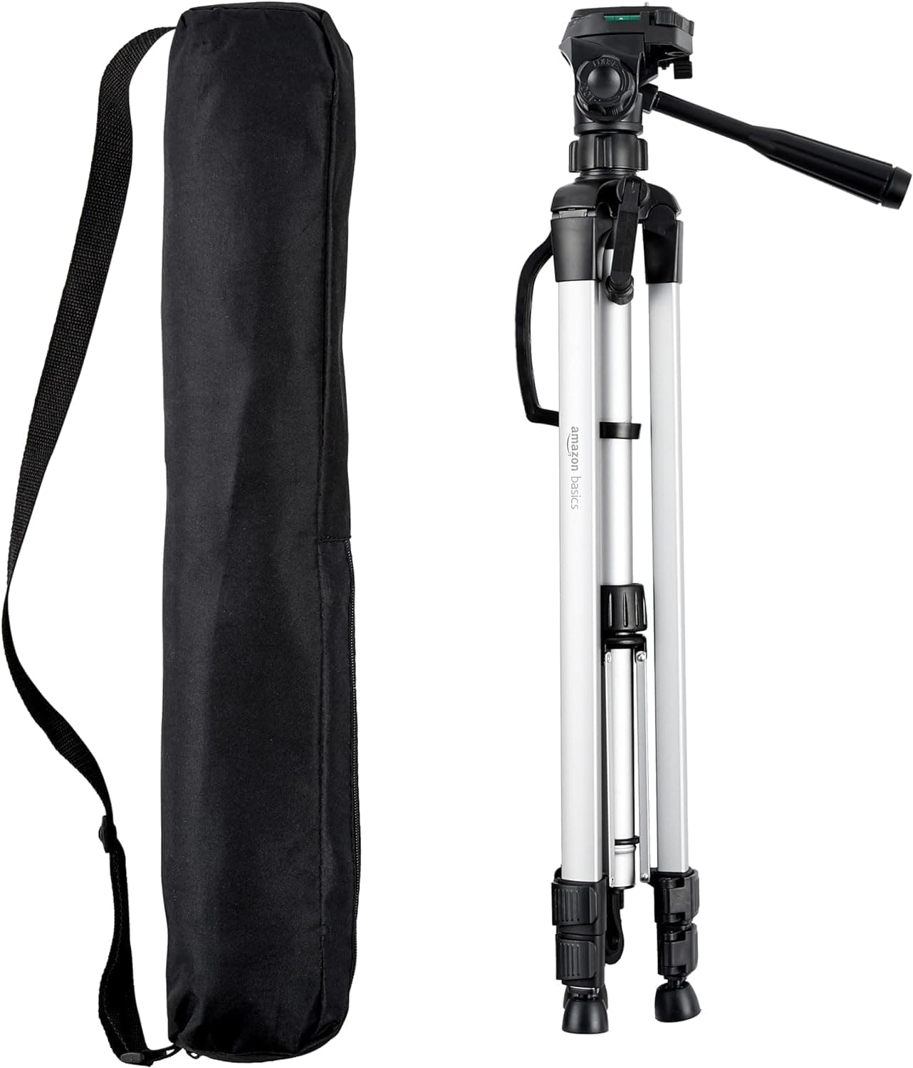 Amazon Basics 60-inch Lightweight DSLR Tripod with Bag, Black
