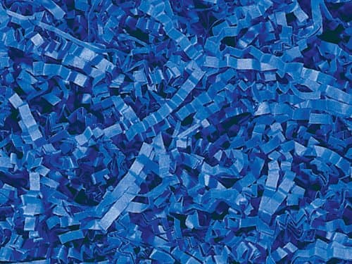 1/2 LB Crinkle Cut Paper Shred, Royal Blue