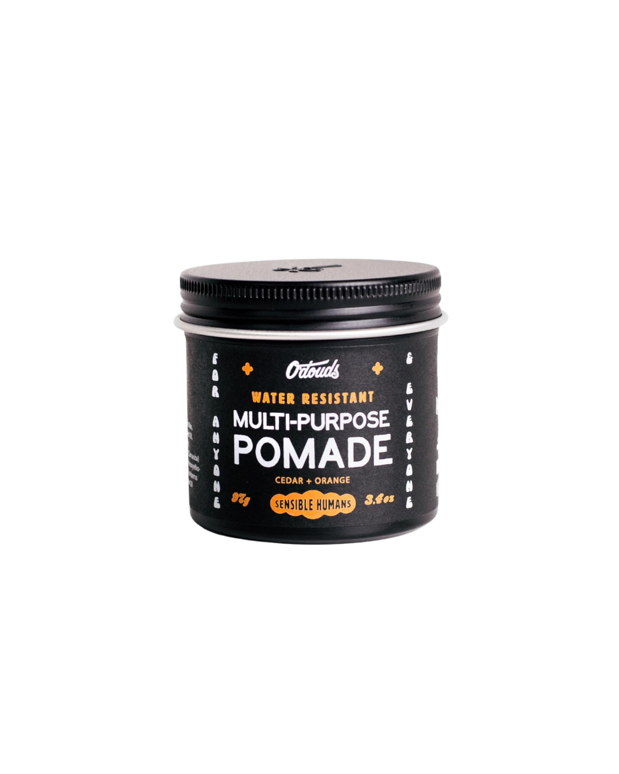 - O'Douds Multi-Purpose Pomade - Water-Resistant Styling Pomade for Men - Natural, Plant-Based Ingredients - Firm hold with Medium to High Shine - Cedarwood & Orange Scent (3.4oz)