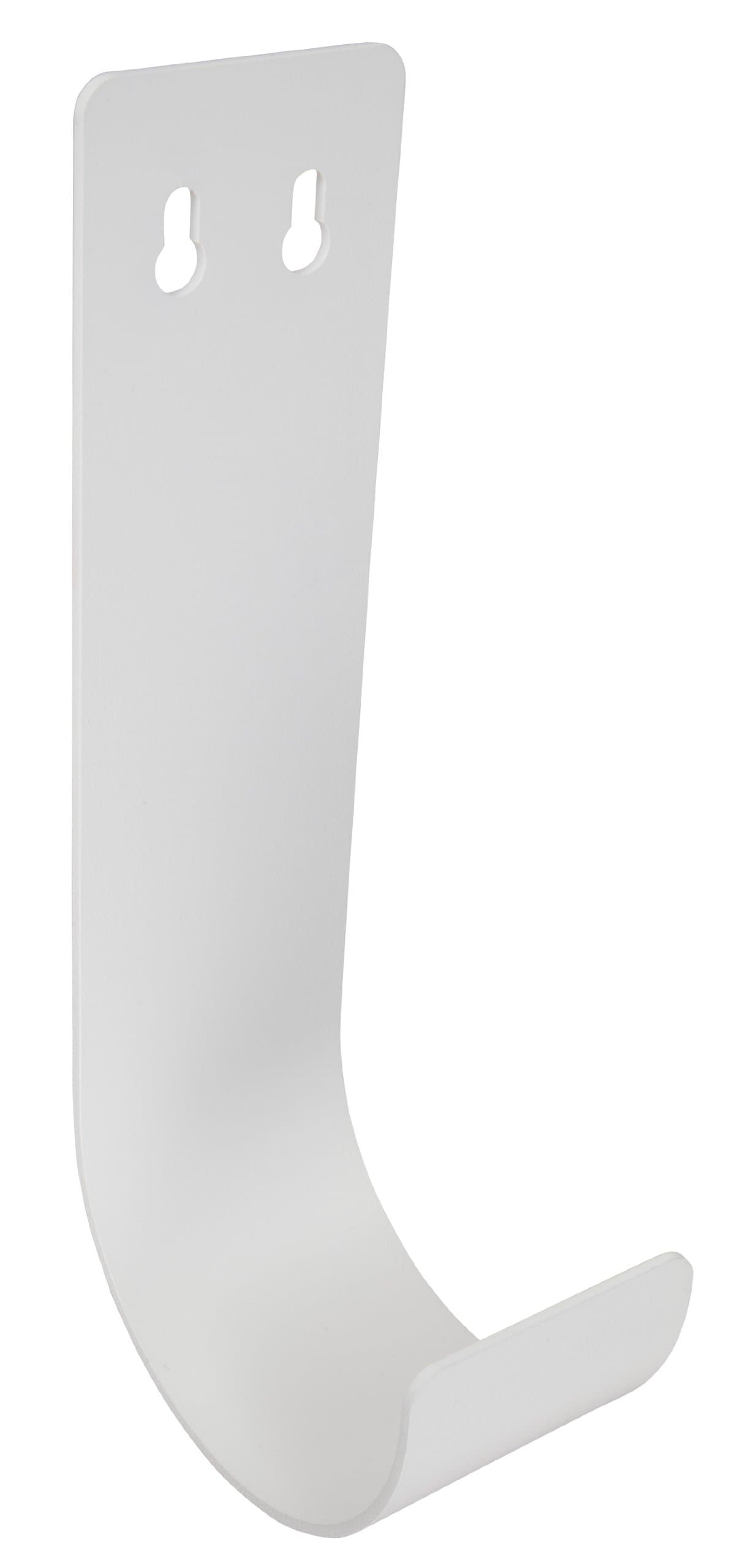 WM10W-1 Aluminum Wall Mount Hook Each White 10-Inch Long