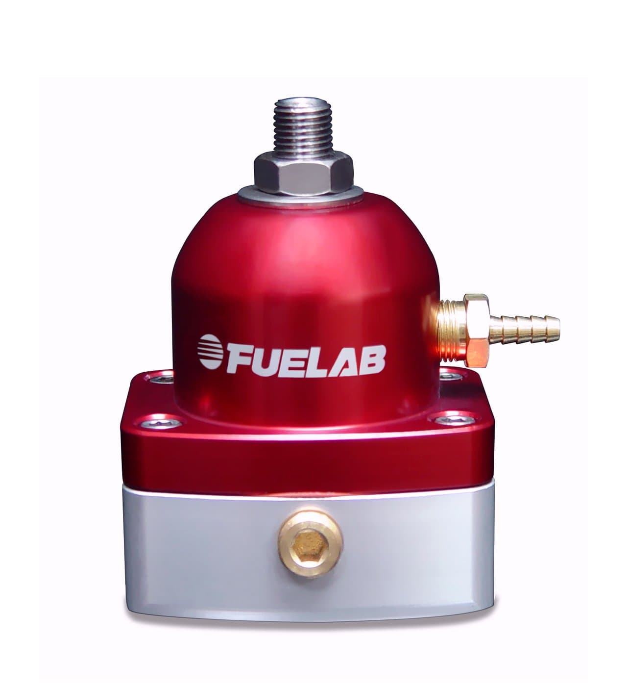 Fuelab 53501-2 Universal Red EFI Adjustable Mini Fuel Pressure Regulator