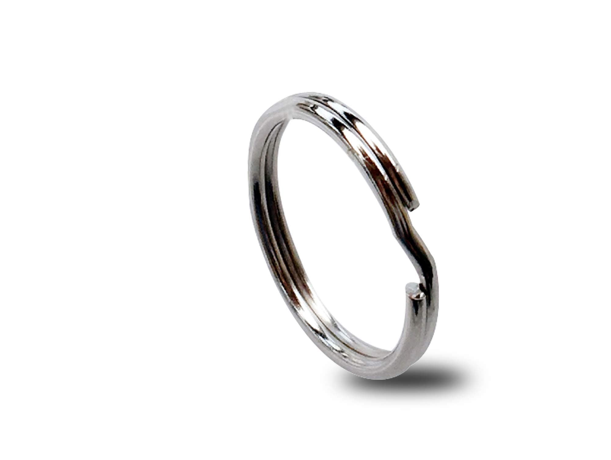 Key Ring/Key Chain, 50 Pack 1.25 inches 32mm Split Round Metal Silver Keyring for Home/Car/Outdoor/Arts/Lanyards/CraftsKeys Organization