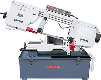 Horizontal Metal Cutting Bandsaw,10 Inch (254mm) 2HP 220V Single Phase, 4-Speed, Hydraulic Feed, Coolant System, Steel Aluminum Pipe Structural Fabrication BS-1018B