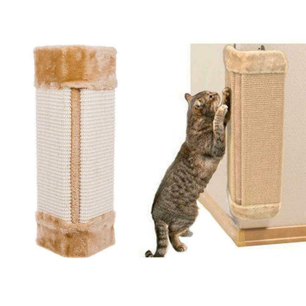 ALAYSTAR Pet Cat Kitten Corner Sisal Wall Scratching Post Board Sisal Cats Rope