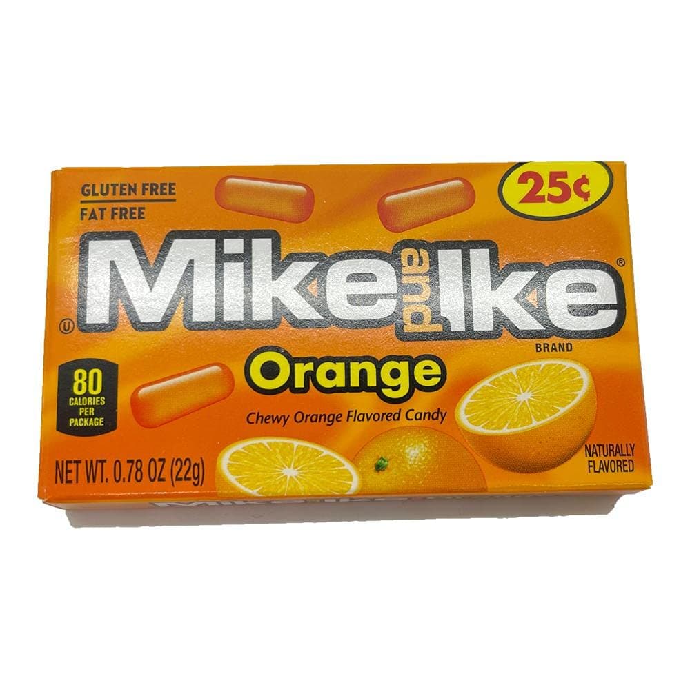 Mike and Ike Orange Candies - 0.78-oz Box Case of 24