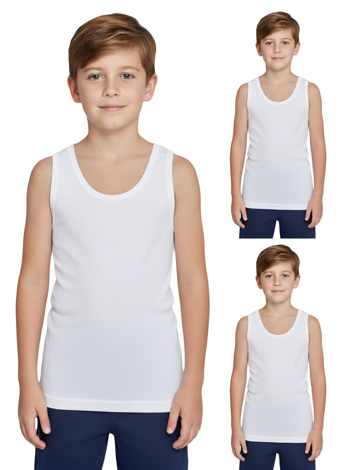 Lux Cozi Boy's Cotton Regular Fit Vest