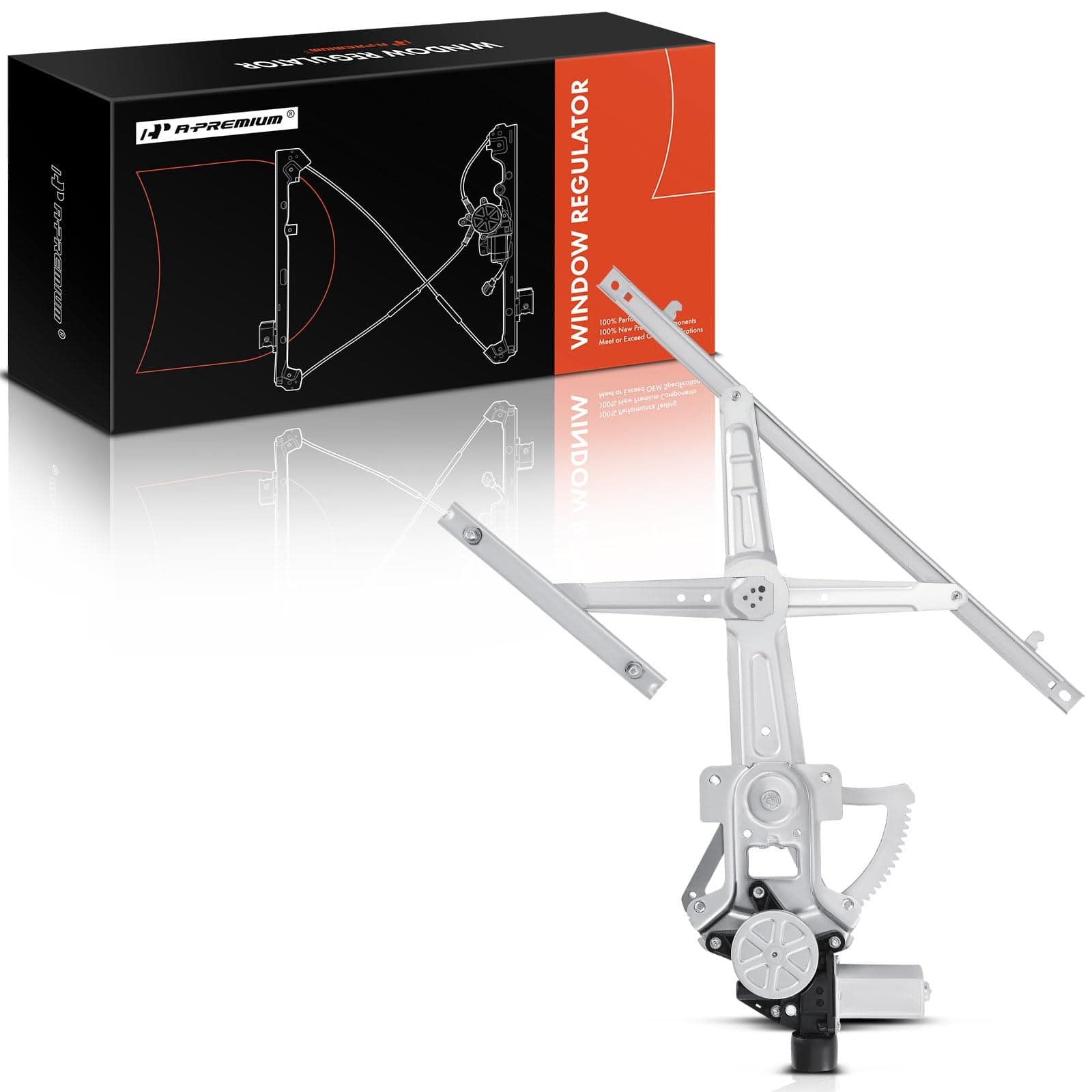 Power Window Regulator with Motor Compatible with Mitsubishi Lancer 2008-2017 Front Driver Side