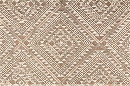 Swatch Sample Fabric Robert Allen Beacon Hill Matte Raffia Flax Geometric Linen Upholstery II3