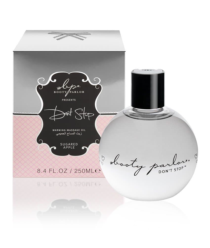 Booty Parlor Don't Stop Warming Massage Oil 250ml - Sugared Apple