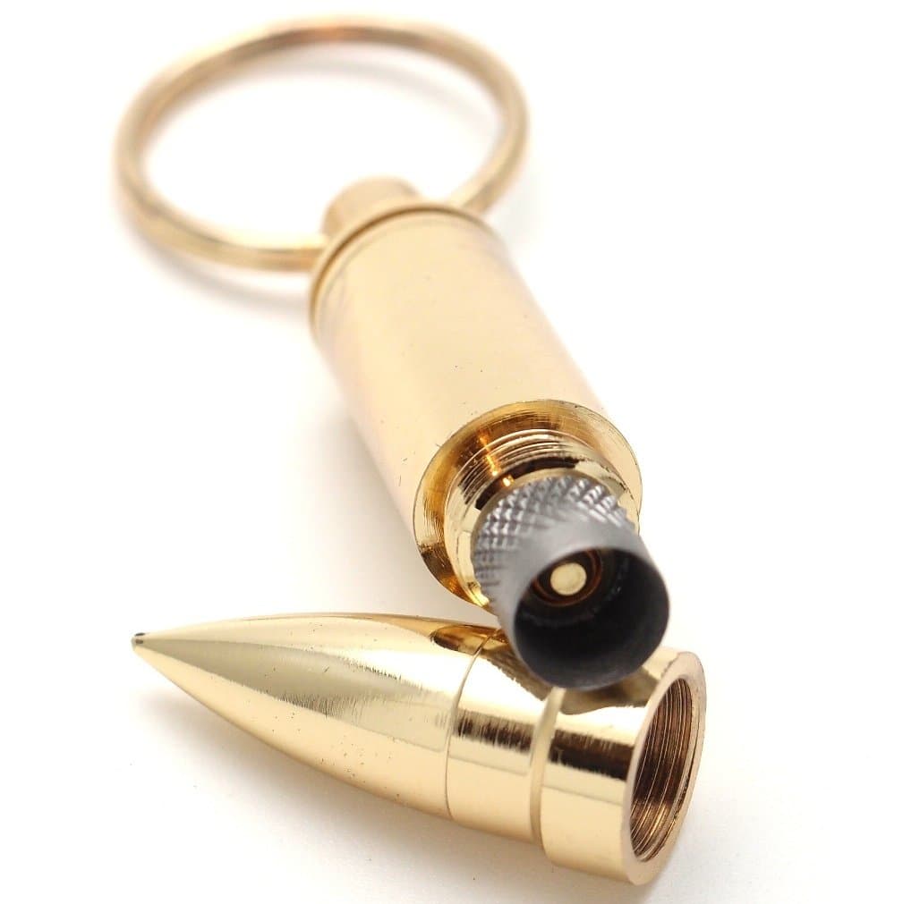 Mrs. Brog Gold Cigar Punch - Durable & Sturdy Keychain Cigar Cutter - Portable Cigar Draw Enhancer Tool in A Key Ring - Perfectly Handy for Travel