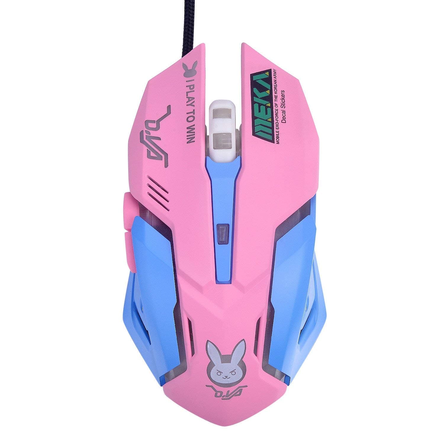 OW Mouse Breathing LED Backlit Gaming Mouse Genji Reaper Wired USB Computer Mouse for PC& Mac E-Sports Gamers