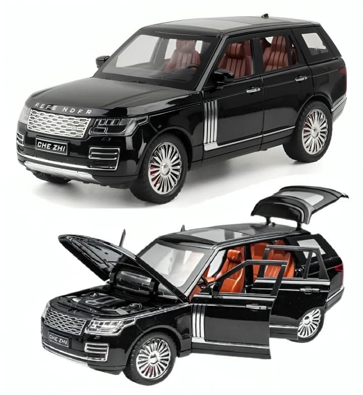 Sky Tech® Range Rover SUV Car 1:32 Scale Model Car Exclusive Alloy Metal Pull Back Die-cast Metal Pullback Toy car with Openable Doors & Light Music Best Gifts Toys Kids【Colors as Per Stock】