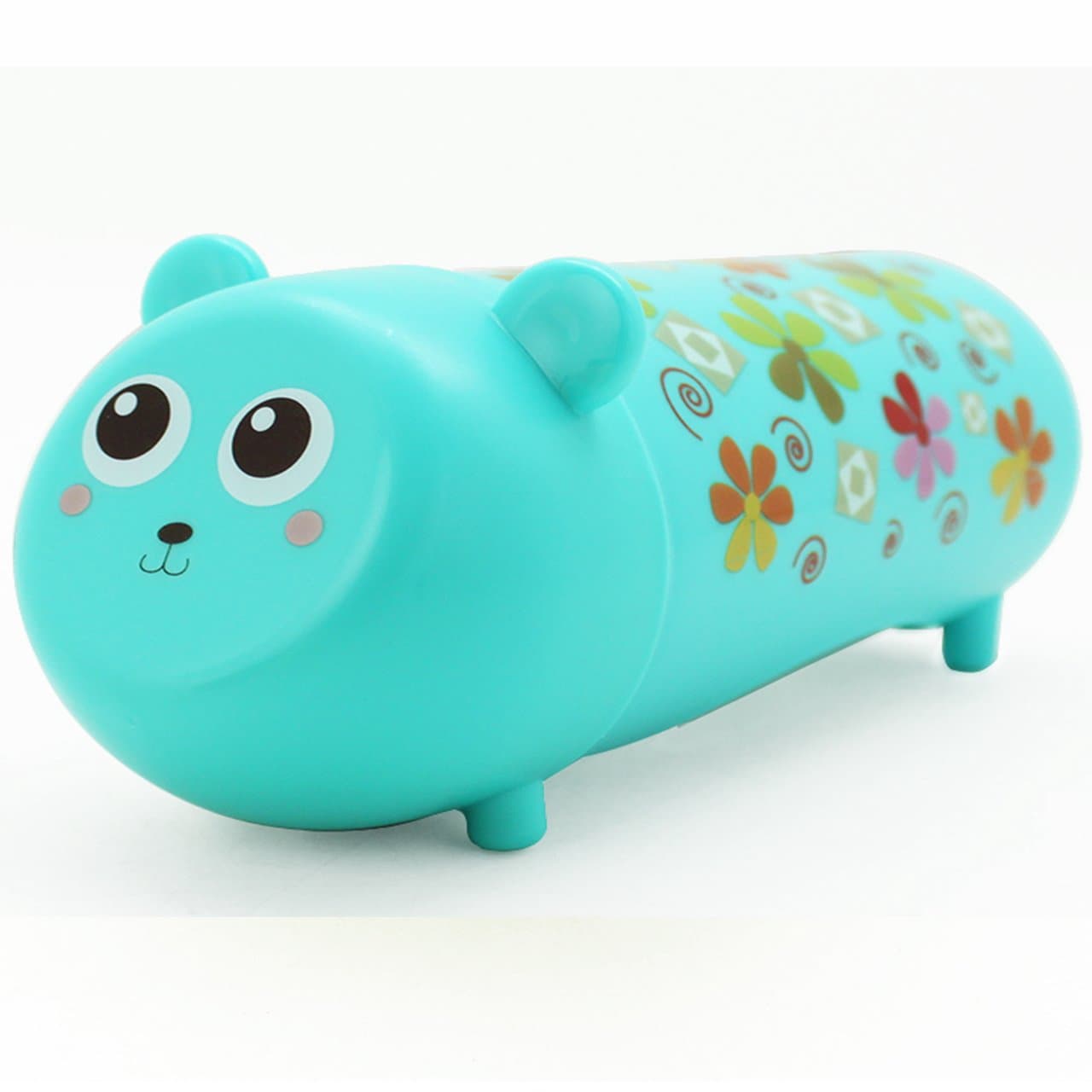 Sippy Cup 9oz, Dearya Fun Animal Series Leak-proof BPA-Free Hard Spout Baby Trainer Cup with Cartoon Lid 12M+, Blue