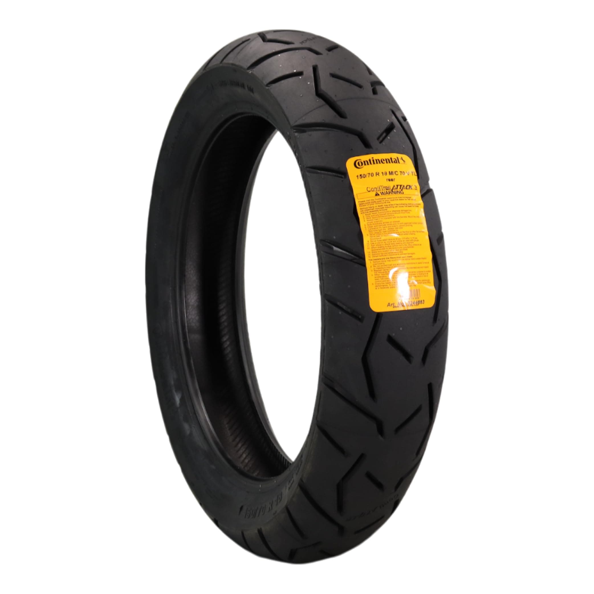 Continental ContiTrailAttack 3 Tour Motorcycle Tire 59V - High-Performance Grip, Enhanced Stability, and Quick Warm-Up (150/70 R18)
