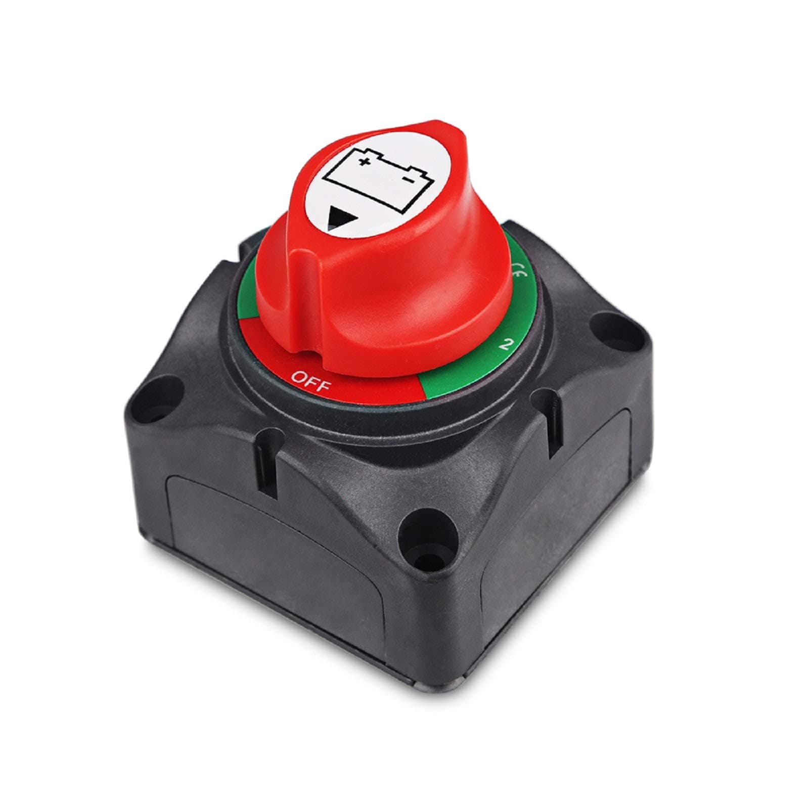 1-2-Both-Off Battery Switch 12V-60V Battery Disconnect Master Cut Shut Off for Marine Boat Car RV ATV Vehicle Heavy Duty Battery Isolator Switch