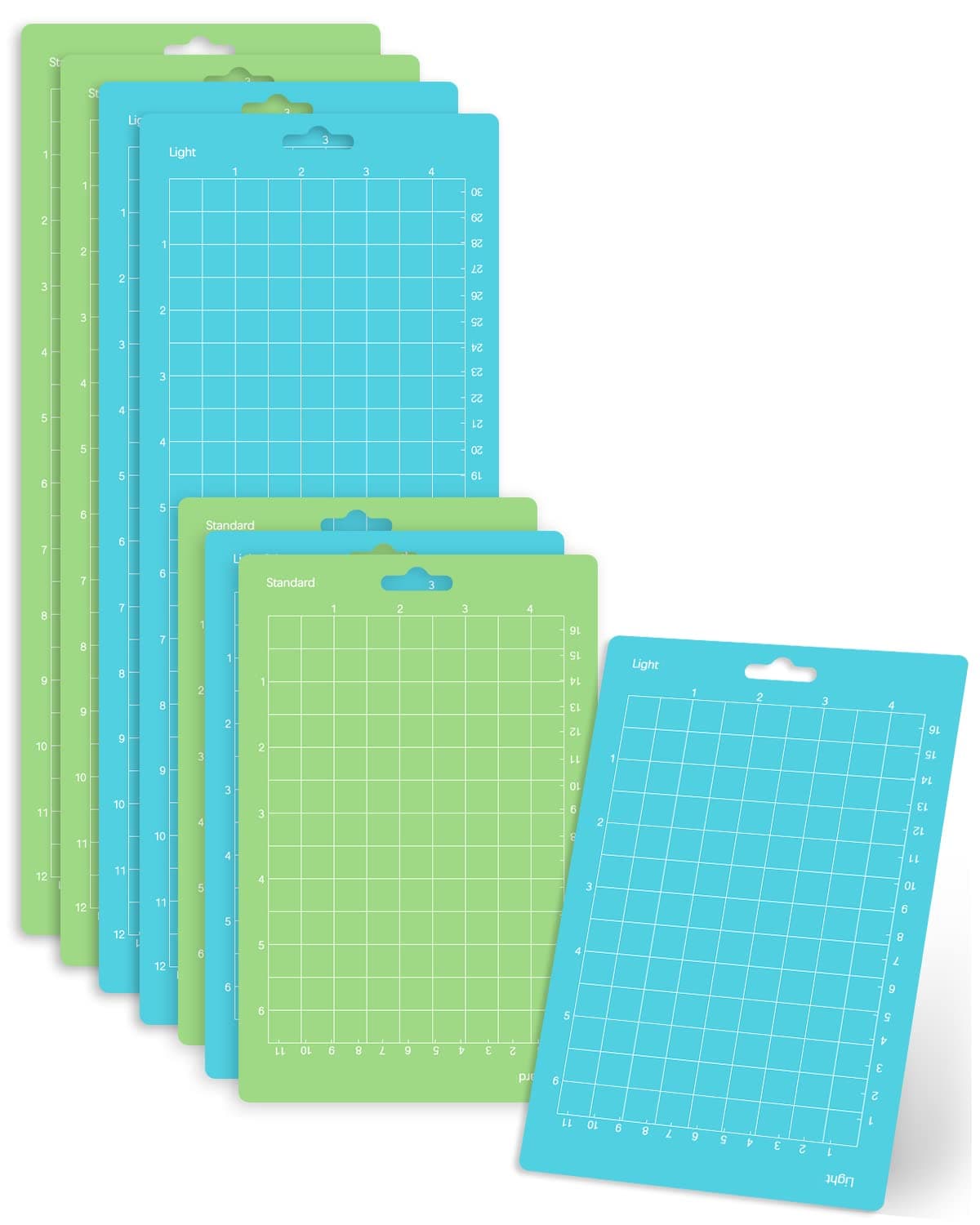Gwybkq Cutting Mat, Compatible With Cricut Joy 8 Packs (4.5x6.5In,4.5x12In) Accessories (Standardgrip,Light)