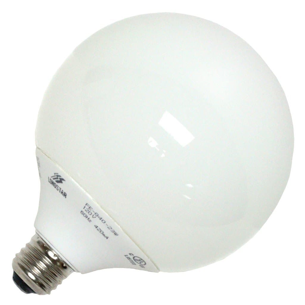 LongStar 00196 - FE-G40-23W/27K Globe Screw Base Compact Fluorescent Light Bulb