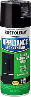 Rust-Oleum 7886830 Specialty Appliance Epoxy Spray Paint, 12 oz, Black