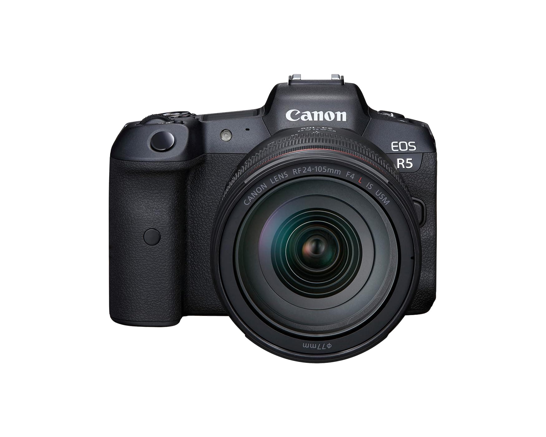 EOS R5 Mirrorless Camera RF24-105mm F4 L is USM Lens Kit, Full-Frame Hybrid Camera, 8K Video, 45 Megapixel CMOS Sensor, DIGIC X Image Processor, Up to 12 FPS, RF Mount, Black