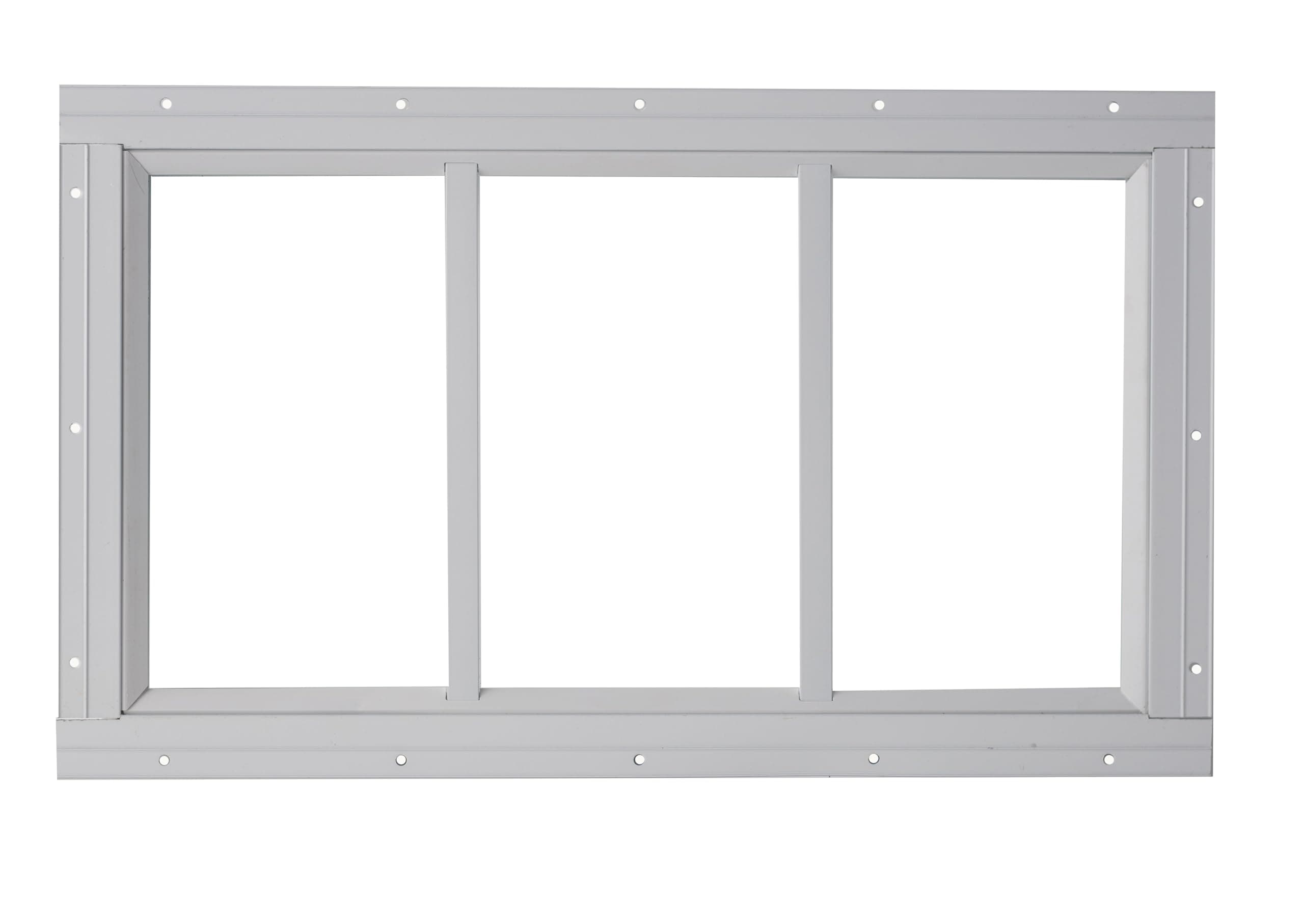 Shed Window 10x18 White - Fixed Design with Durable Tempered Glass