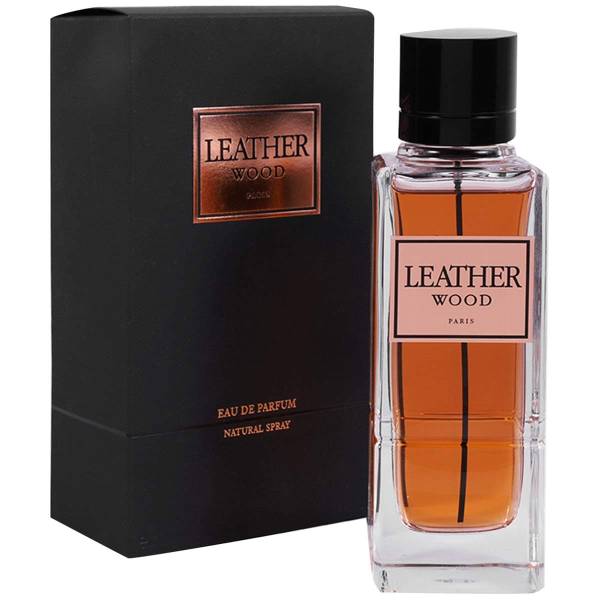 Geparlys Leather Wood Eau De Parfum Spray for Men, 3.4 Ounce