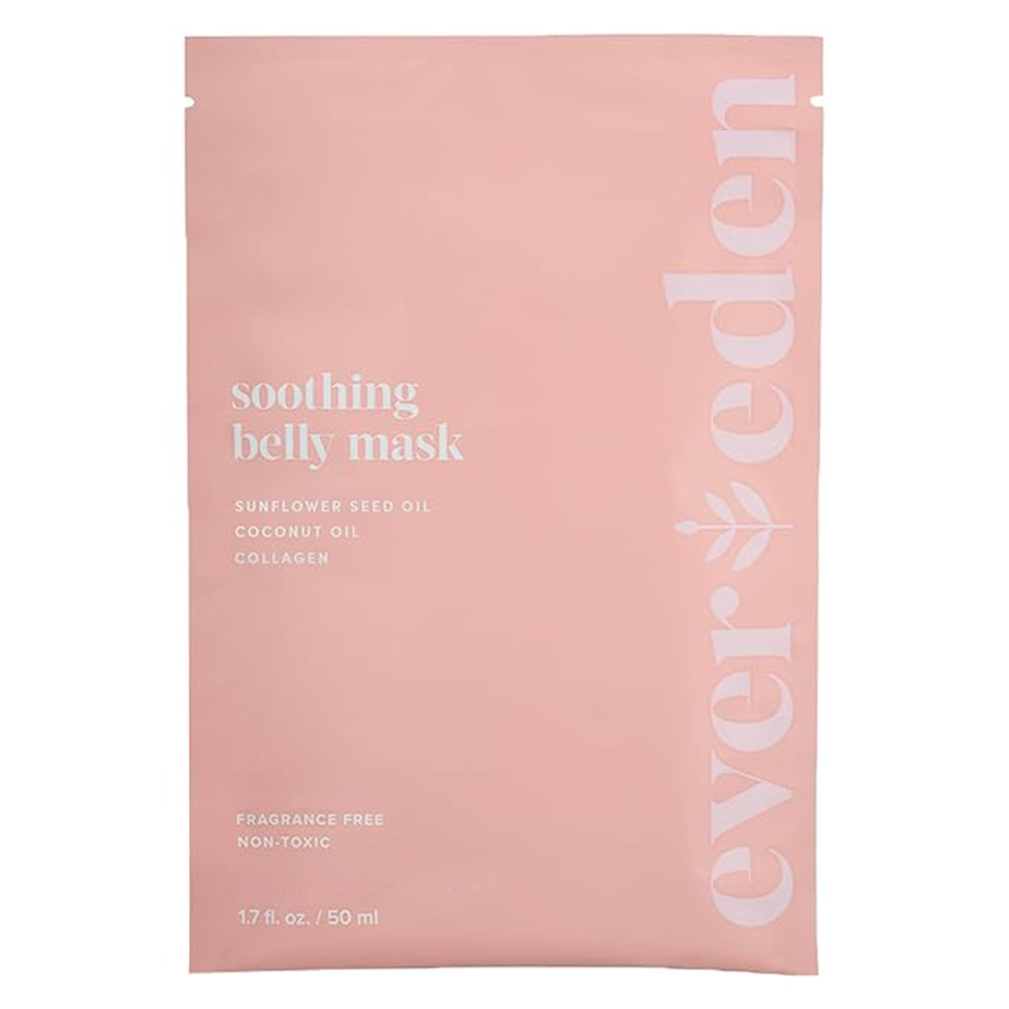 Soothing Belly Mask for Stretch Marks - 2nd/3rd Trimester Size | 1 count | Belly Mask for Pregnancy | Clean Pregnancy Skincare | Non-toxic and Fragrance Free