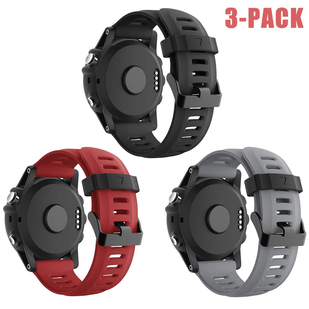 SUPORE Compatible with Fenix 3 Watch Strap, Soft Silicone Breathable Replacement Beautiful Wristband Sport & Edition for Fenix 3 / Fenix 3 HR/Fenix 5x /Fenix 6X/Fenix 6X pro