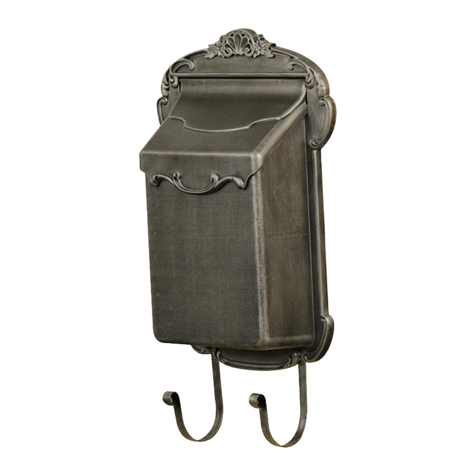 Special Lite Victoria Vertical Wall Mount Mailbox - Swedish Silver Aluminum Mailbox for Wall Mount - SVV-1013-SW