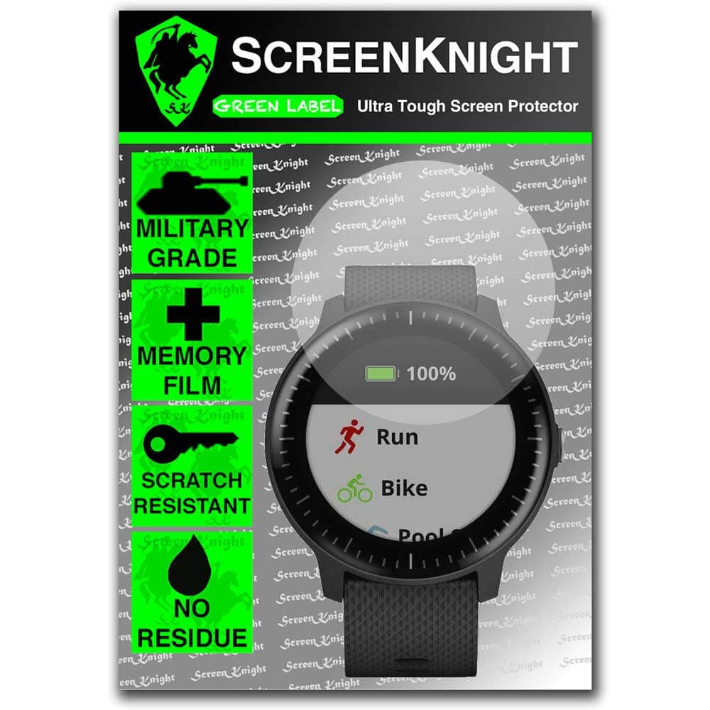 ScreenKnight® Screen Protector for Garmin Vivoactive 3 Music - Military Shield