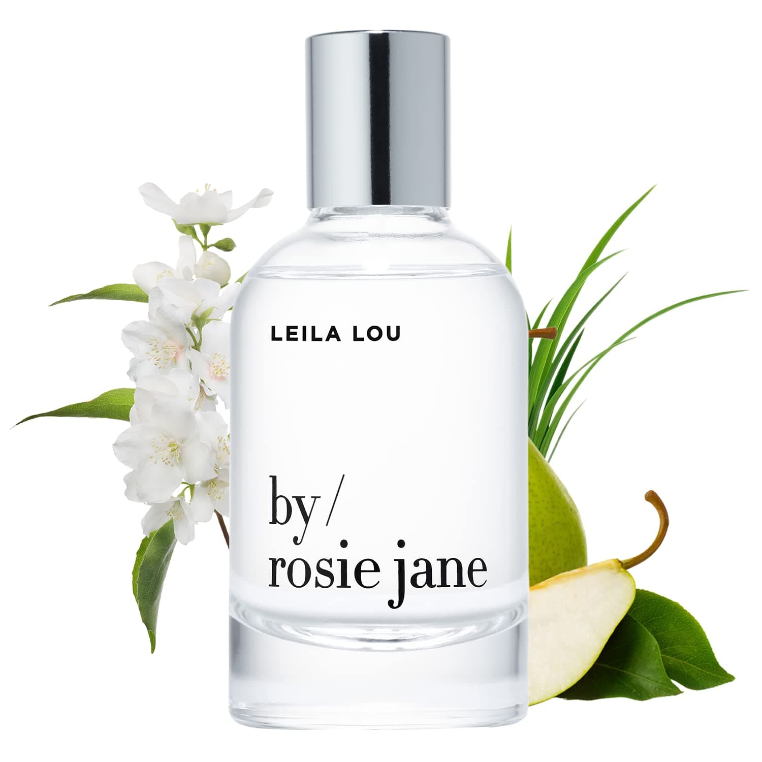Leila Lou Eau de Parfum Spray - Jasmine, Pear, Fresh Cut Grass Sustainably Sourced Fragrance for Women + Men (1.7 Ounces, 50 Milliliters)