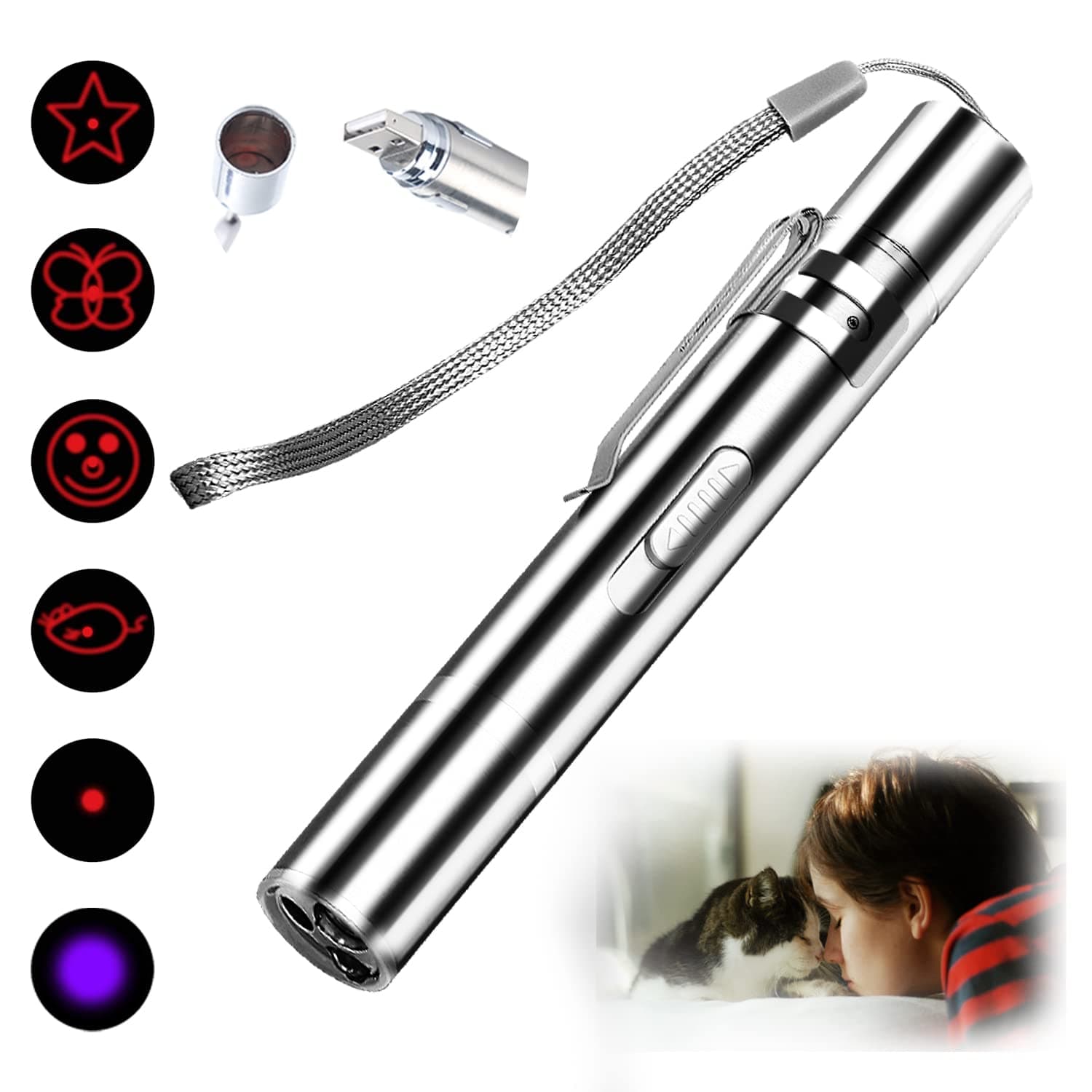 Airtag Cat Collar, Reflective Cat Collar with Bell and Fish Bone Pendant, Airtag Holder Case Compatible with Apple Airtag, Breakaway Safety Buckle Collar for Cat Kitten Puppy (Airtag Cat Collar)