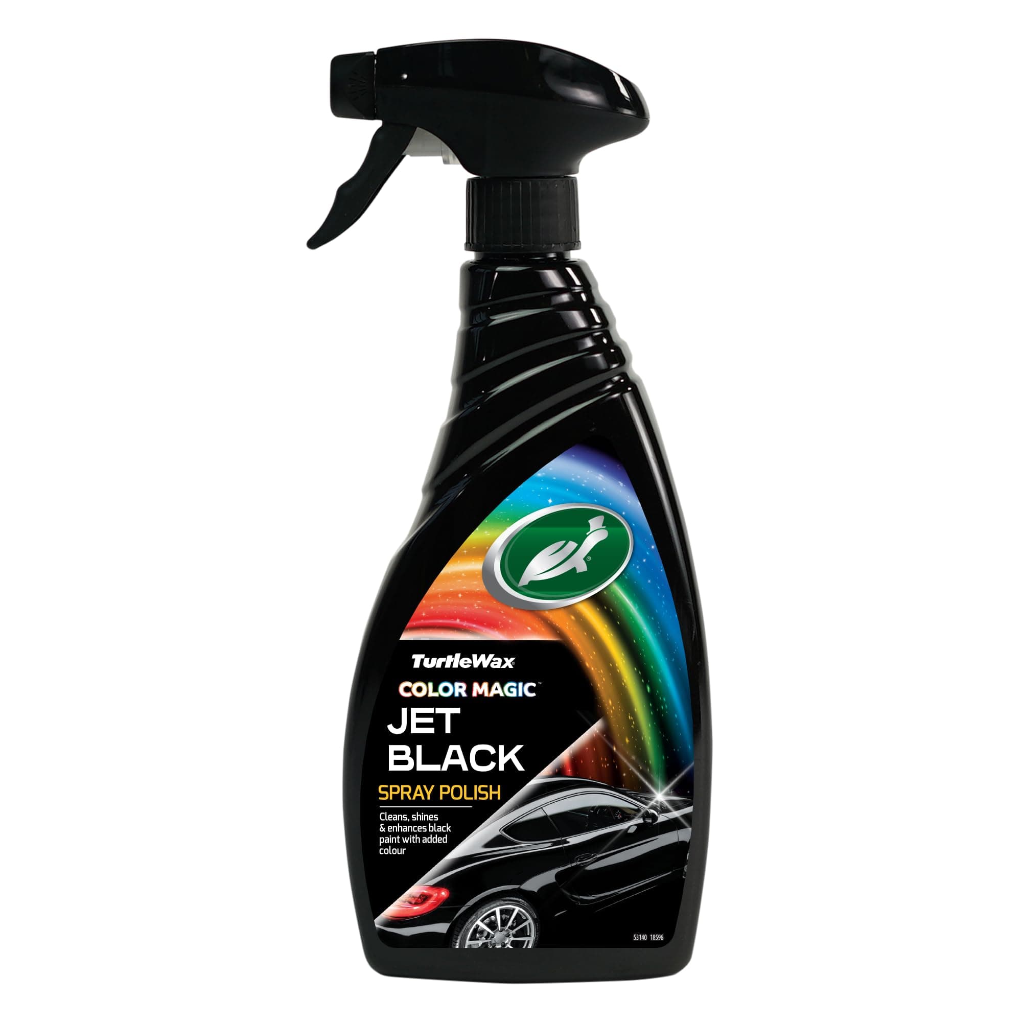 Turtle Wax 53140 Jet Black Car Spray Polish Paintwork Protect & Restore 500ml