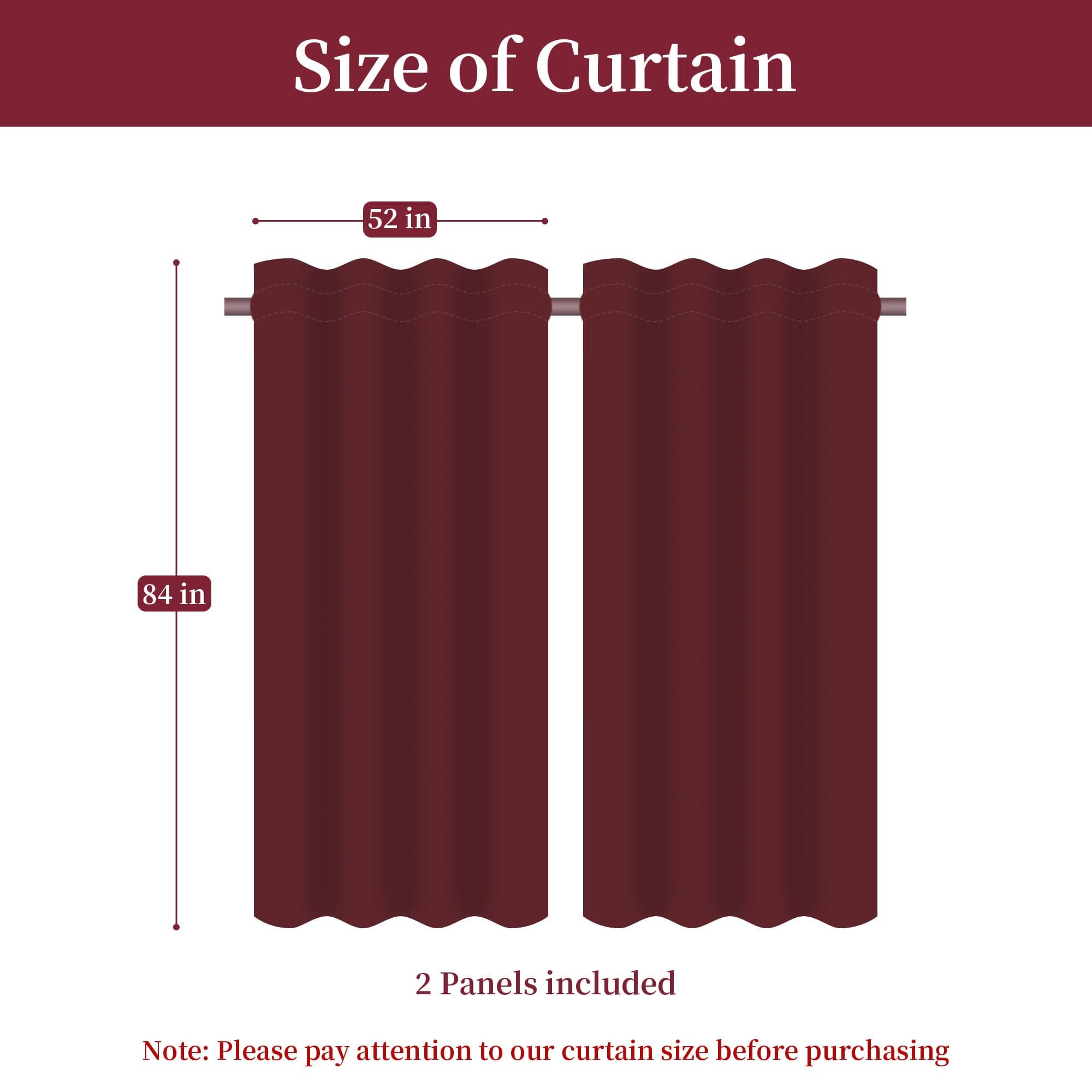 Loom and Mill Luxury Damask Curtains for Bedroom, Lined Chenille Jacquard Blackout Curtains 2 Panels with Tiebacks, Window Curtain for Living Room Banquet Decor, Rod Pocket(52”Wx 84”L, 2 Panels)