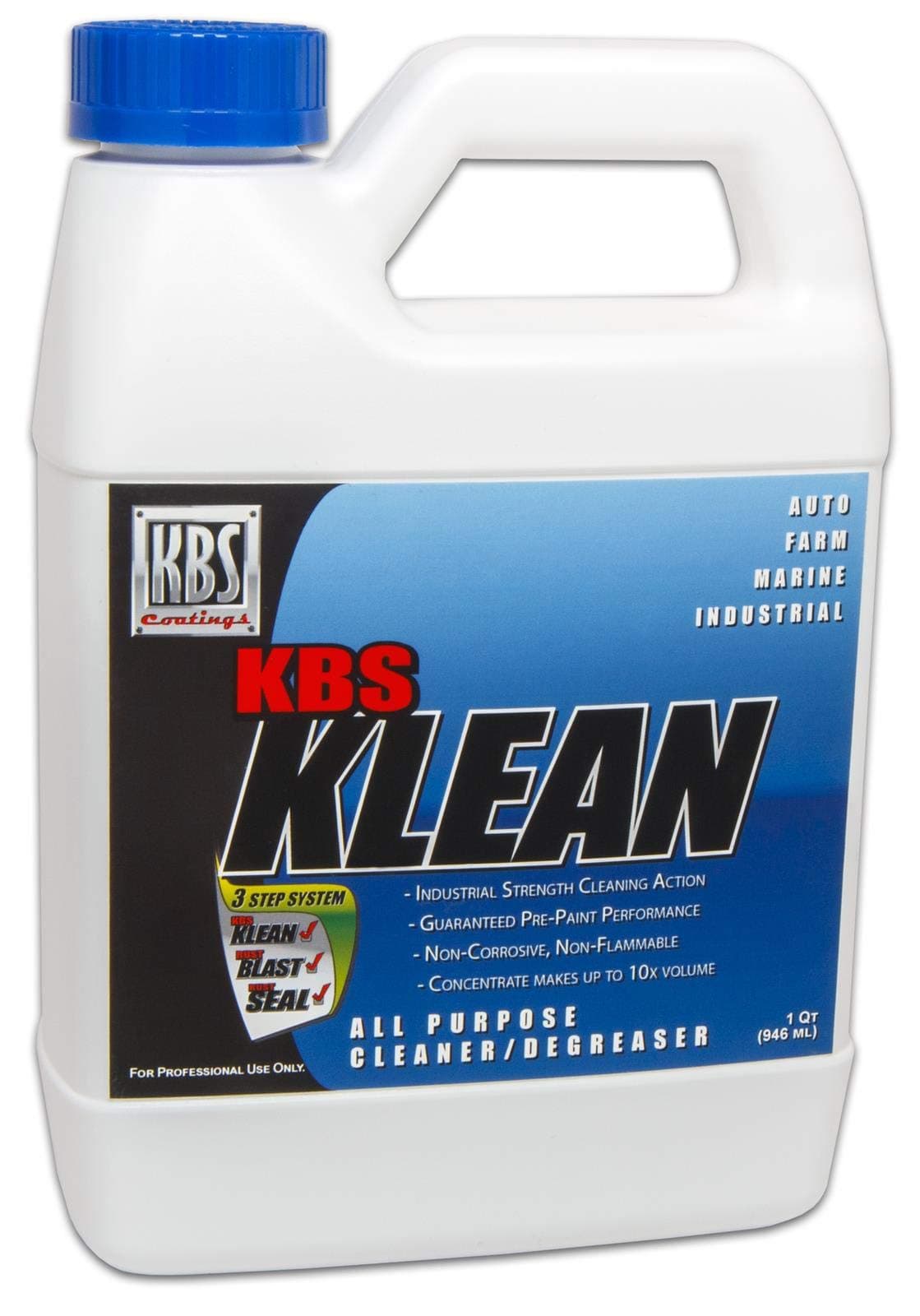 2400 KBS Klean - 1 Quart, Water Based Cleaner & Degreaser Concentrate