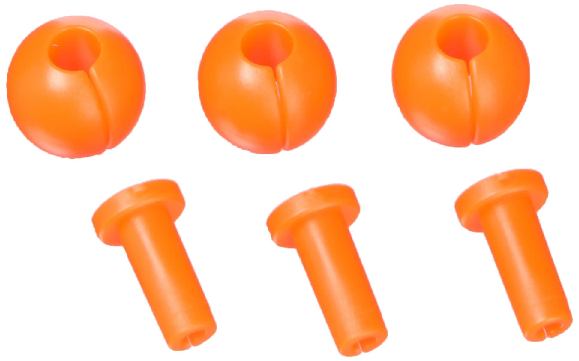 Bank Bug Line Sights Night Fishing Visual Float, Fluorescent Orange(Pack of 3)