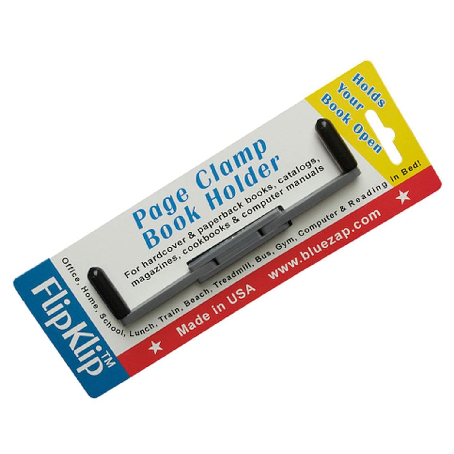 Portable Book Page Holder for Hands Free Reading in Bed, on The Go, on The Treadmill & Exercise Bike - Works on Hardcovers, Paperbacks, Magazines, and Comic, Art, Piano and Recipe Books