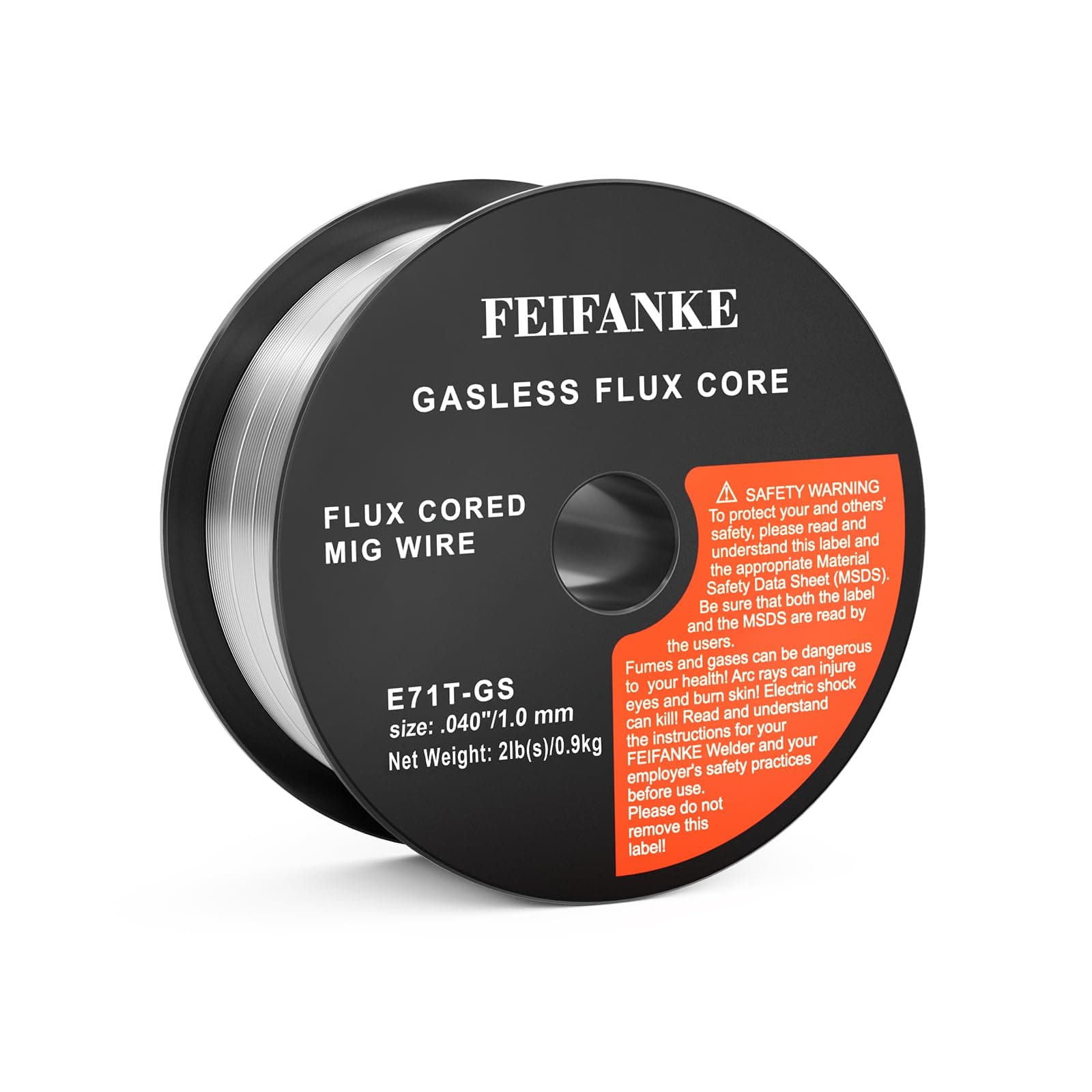 FEIFANKE Flux Core Welding Wire 1.0MM E71T-GS 1KG MIG Welding Wire Mild Steel Gasless Welding Wire Without Gas Self Shielded Stainless Steel Wire for MIG Welding Machines Spool Roll