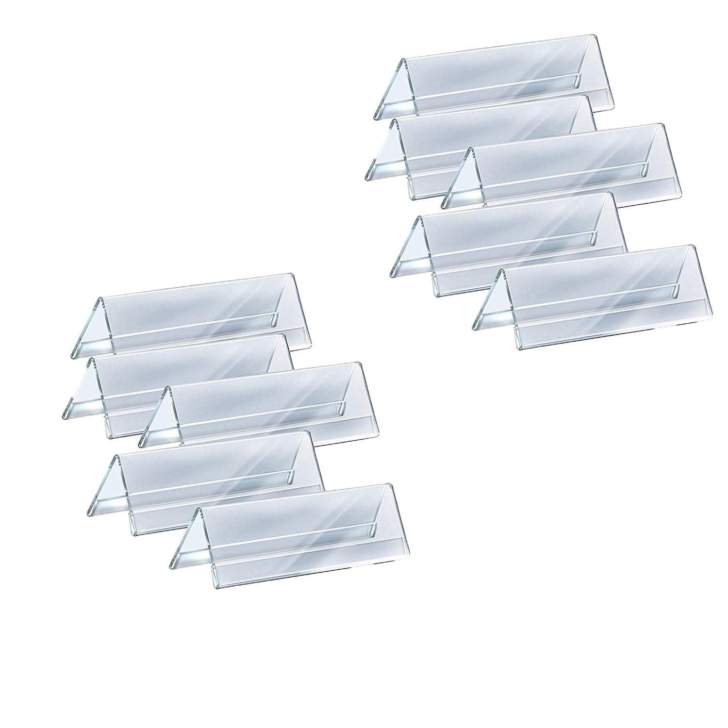 Shuban Acrylic 2-Sided Display Option V-Shaped Desk Name Plate