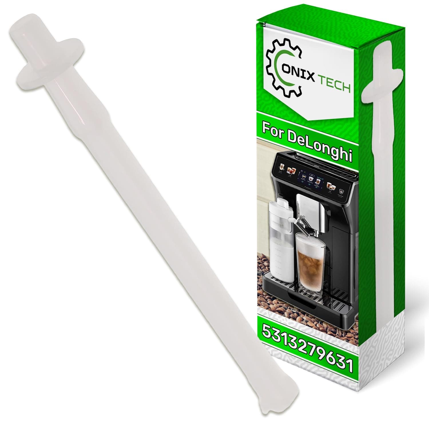 Milk Intake Tube for Coffee Machines with the Original Code 5313279631 for DeLonghi Milk Tube for DeLonghi Eletta Explore - Warranty 5 Years - MADE IN ITALY