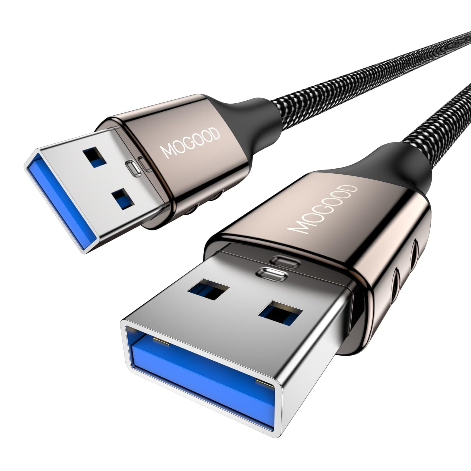 MOGOOD USB 3.0 Cable, USB to USB Cable 1M, 5Gbps USB Male to Male Cable, Type A to Type A Cable, USB Extenders for Data Transfer, USB Cable Compatible with Hard Drive, stylus, Monitor, Camera and more